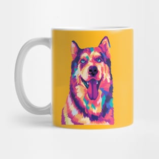 Colorful Pet Husky Dog Mug